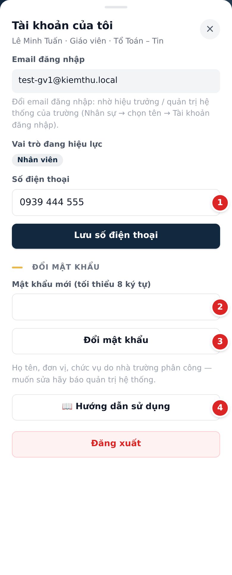 Tài khoản của tôi