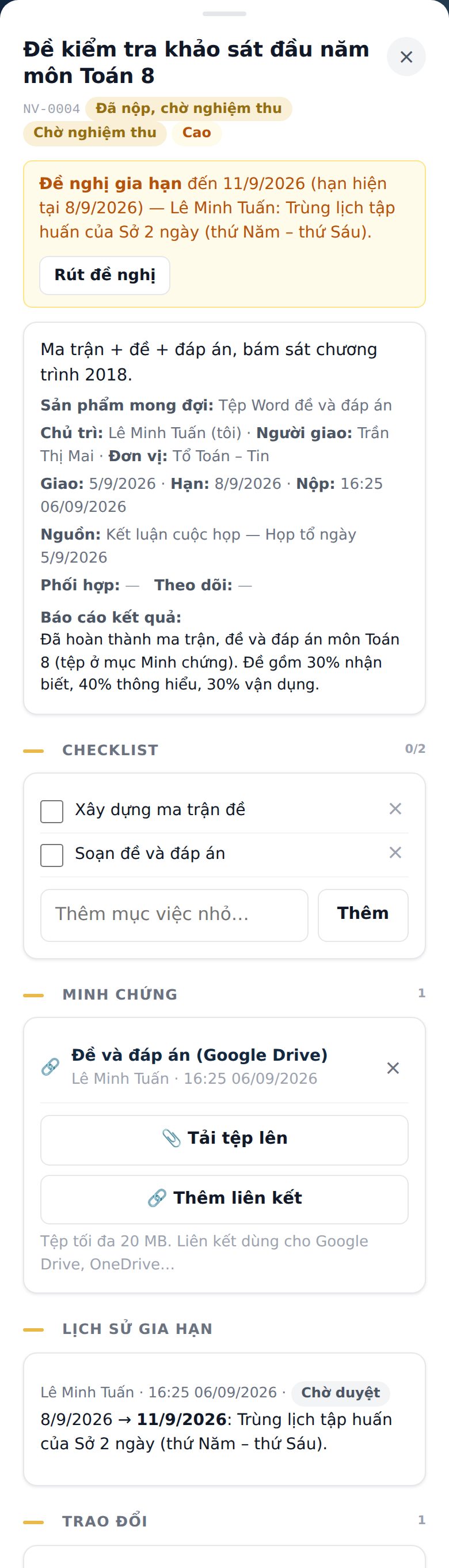 Đã nộp