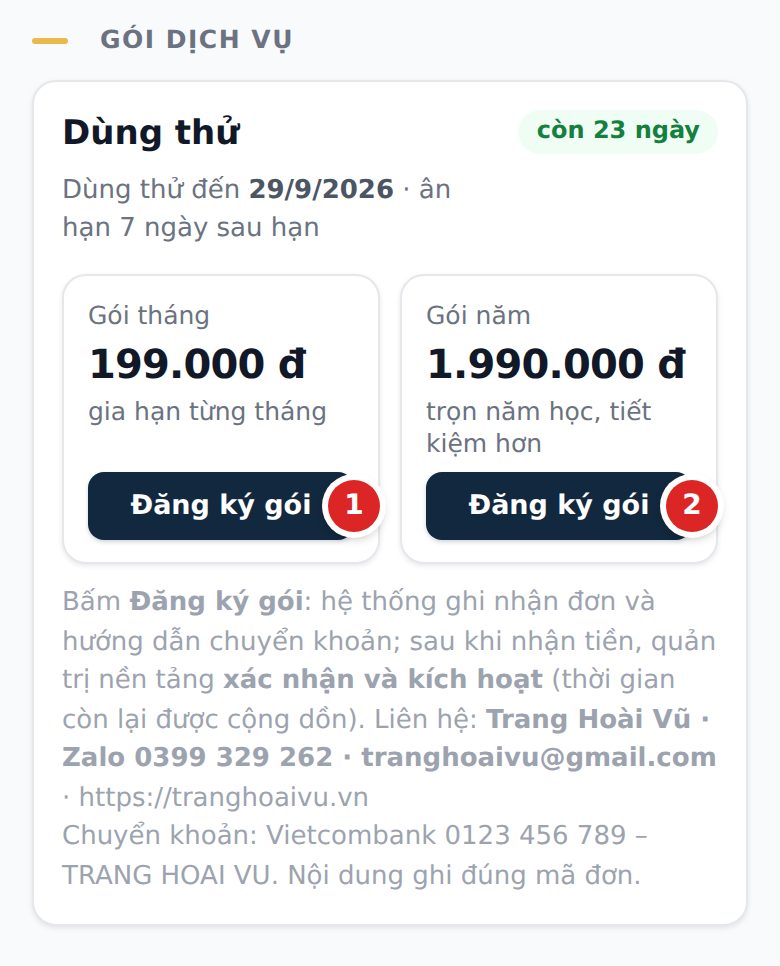 Gói dịch vụ