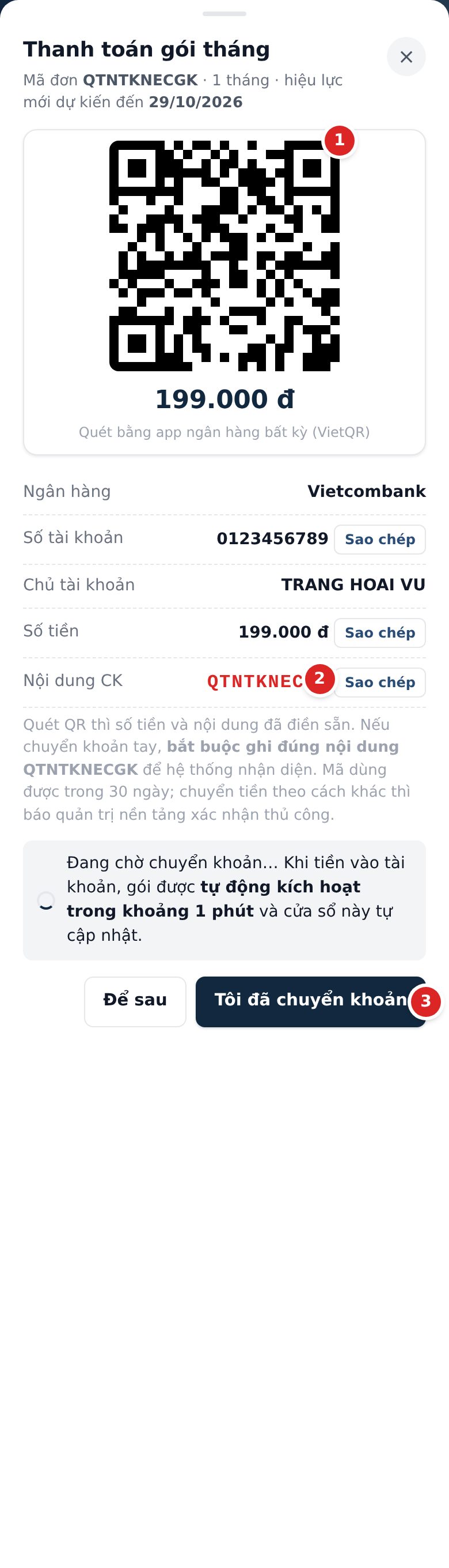 Thanh toán QR